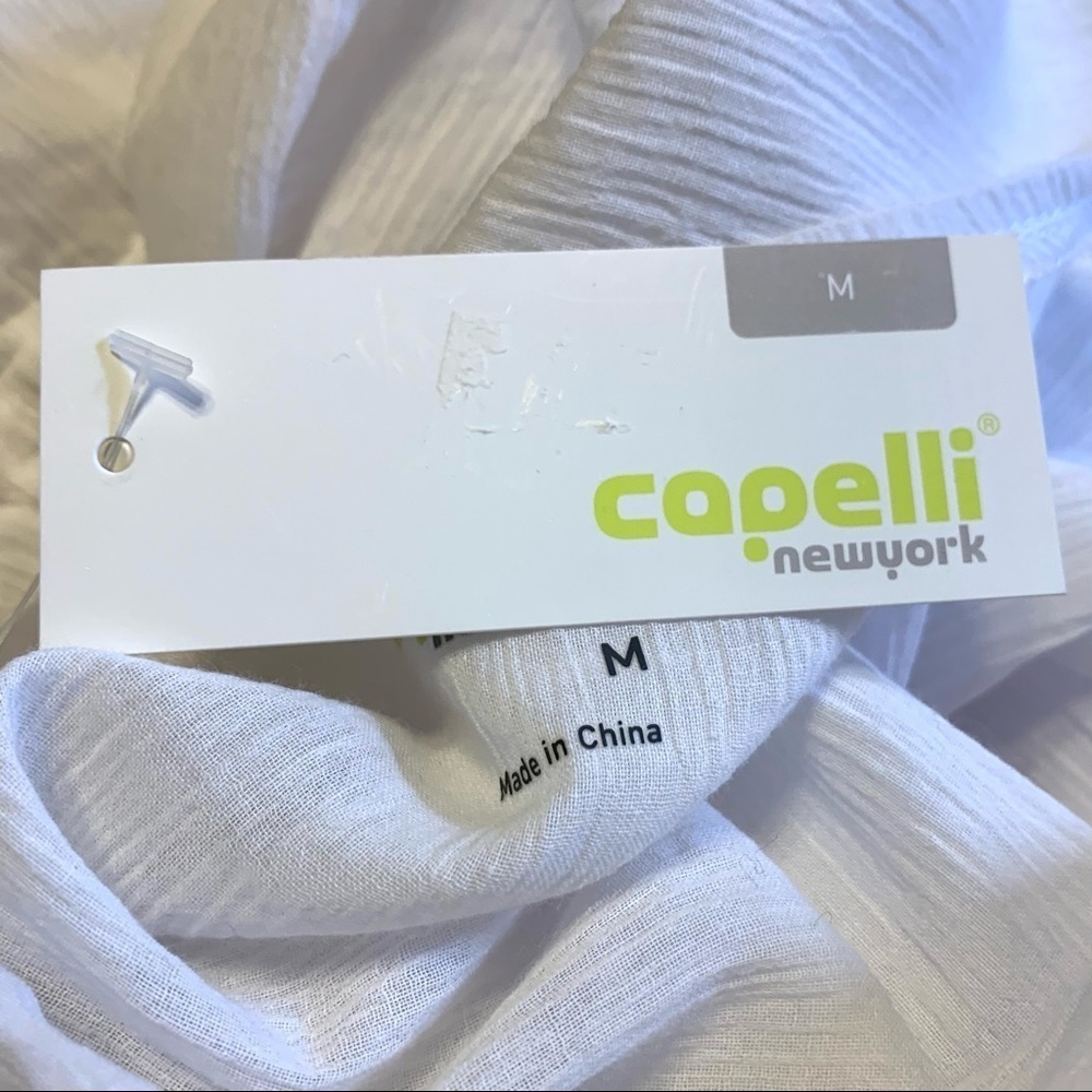 Capelli White Cotton Popover Swim Cover Up - Picture 7 of 9